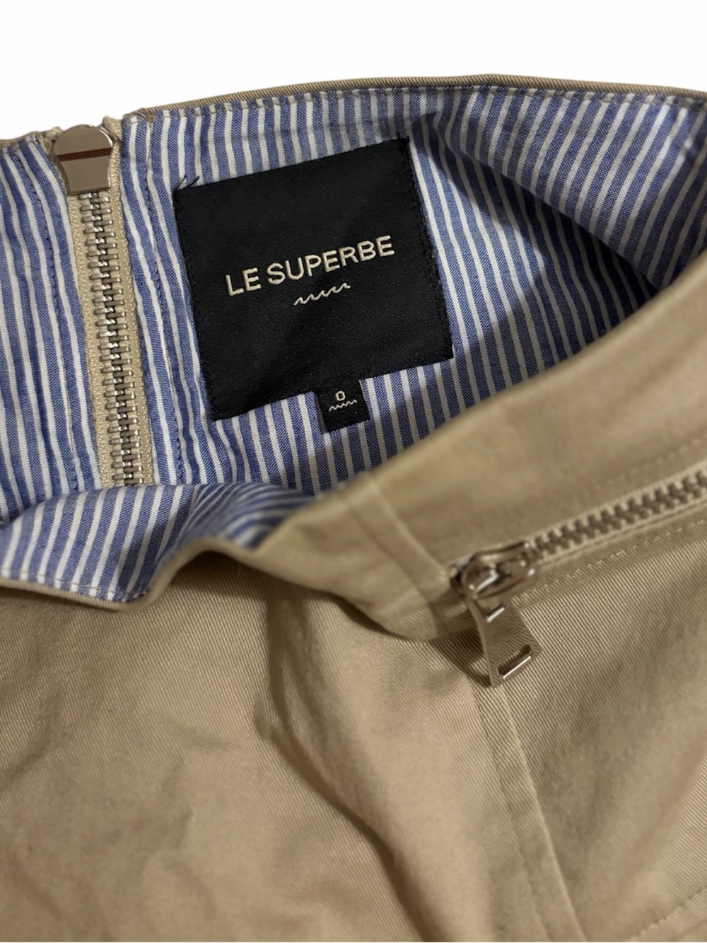 Le Superbe Beige Cotton Skirt
